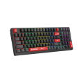 WS98 Dual-Core RGB Wireless Mechanical Keyboard - Multi-Mode Connection - WaveLink Connectivity - BLMS Mechanical Switch - System Swap - Quiet Typing - Sports Red. 