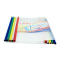 Stick Bar File - (3 Pcs-A4 Size) Slide Binder Transparent File PVC Plastic, Slide File, Strip File, Stick File, Sliding Bar Assignment Report Cover. 