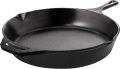 Fast Forward Kitchen Cast Iron Skillet – Pre-Seasoned Chef’s Pan, Fry Pan in 6.5/8/10.25/12 Inches – Safe for Indoor & Outdoor Cooking (Black). 