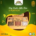 Dry Fruit Gift  Basket- Wood Quality [ 6 ITEMS A box 1300gm  Dray fruits in Box. 