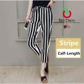 Lining Print Trouser For Women. 