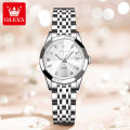 OLEVS Watch for Women  Branded  Stainless steel Water Proof Elegant Luminous Ladies Watches 9931. 