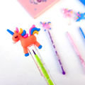Pack of 4 Rainbow Unicorn Pencil available in  colors For Kids - School office Stationery Gifts | Cute stationary items for girls. 