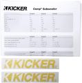 KICKER 10C124 Comp 12" 300 Watt SVC 4-Ohm Car Audio Subwoofer Sub. 
