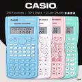CAS.IO KK-82MS-D Full Color Multi-Function Calculator Exam Special Scientific Calculator Function Calculator 4 Colors Available 240 Functions Large Screen Dual Line Display 10+2 Digit Display Comes with Slide On Case. 