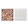 Baby 1-100 Numbers Match Wooden Blocks Puzzle Game Kids Early Educational Toy. 
