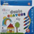 Jumbo Wax Crayon 12 Colors Art # 312 (1 Pcs). 