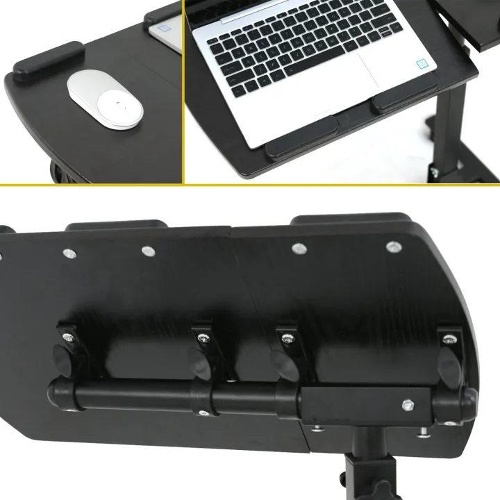 Folding%20Multi-Adjustable%20Rolling%20Laptop%20Desk%20-%20360%C2%B0%20Swivel%20-%20180%C2%B0%20Tiltable%20-%20Height%20Adjustable%20-%20Portable%20Notebook%20Stand%20Lockable%20Casters%20-%20Image%204