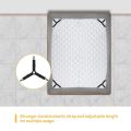 Bed Sheet Holder Strap Adjustable Elastic Fasteners with Iron Clips,Bedsheet Holder for Fitted Sheets,Easy Install. 