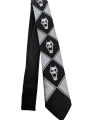Killer Queen Skulls Black Necktie Jojo's Bizarre Adventure Neck Tie Kira Door. 