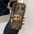 Cartoon Box Paper Man Silicone Phone Case For Samsung Galaxy S24 Ultra S23 S22 S21 Plus FE A54 A34 A14 A73 A53 A33 Soft Cover. 