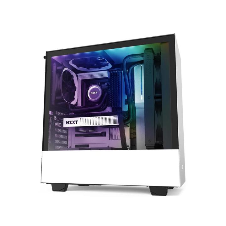 NZXT H510i Black/White Steel Tempered Glass ATX Mid-Tower Computer Case
