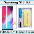Samsung S10 5G UV Tempered Glass Full Glue Screen Protector For Samsung S10 5G. 