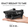 E99 Pro Foldable Camera Drone with WiFi FPV - 4K HD Aerial Photography RC Quadcopter - Altitude Hold & Headless Mode (Black). 