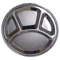 Portion Platter for PC Diet - 4 Compartments Plate - Rust Free - Magnetic Steel. 