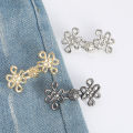 1Pair Chinese Knot Tightener Adjustable Waist Buckle For Jeans No Sewing Required Button Removable Pants Skirts Waist Button Maoxiu. 