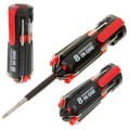 8 in 1 Multi Portable Screwdriver With 6 LED Torch Tools Light up Flashlight Set. 