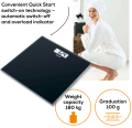Beurer - GS 10 Glass Bathroom Scale Black. 