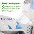 100g Wall Paint Repair Wall Paste With Rollers Brush Set White Latex Paint Patching Wall Paste Graffiti Cover Wall Renovation 1Pcs. 