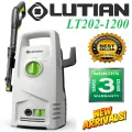 LUTIAN - LT202-1200 -100 BAR HIGH CAR PRESSURE WASHER - 1200 WATTS - AUTO START- SELF PRIMING - PORTABLE - 2 IN 1 GUN ( LONG & SHORT ) 3MONTHS WARRANTY. 