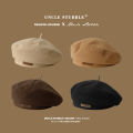 Autumn Winter New Woolen Beret Fashion British Style Painter Caps Retro Versatile Beret Men Women Beret Hat. 