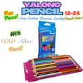 Twin Color Pencil double sided Weibo Yalong (12-18-24 Pencil 24-36-48 color) best gift for kids school stationary best color pencil. 