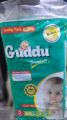 Guddu Premium Disposable Diapers Super Dry With Magic Tape Medium size 44 Pieces Saving pack. 