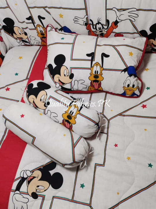 CS-636:%20Mickey%20Theme%20Cot%20Bedding%20Set%20-%20Image%203
