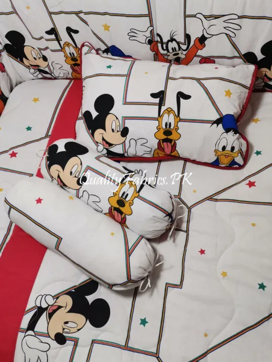 CS-636:%20Mickey%20Theme%20Cot%20Bedding%20Set%20-%20Image%203