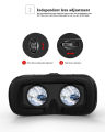 Shinecon G06A New 3D Virtual Reality Gaming Glasses Headset for 4.5-7.0 Inch Smartphones VR Full-Screen Helmet with Adjustable Googles - high resolution lenses. 