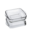 Square baking dish | Toronto square transparent glass baking dish by Ishafahan glass. 