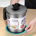 Oil Filter Pot Oil Strainer Pot Stainless Steel Grease Strainer Oil Storage Pot Oil Container Stainless Steel Oiler Tank Container Grease Keeper with Filter Dust Lid Non slip Handle for Frying Oil and Cooking Grease. 
