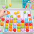 Color Sorting Ball Game Early Development Rainbow Balls Sensory Game Girls Preschool Ages. 