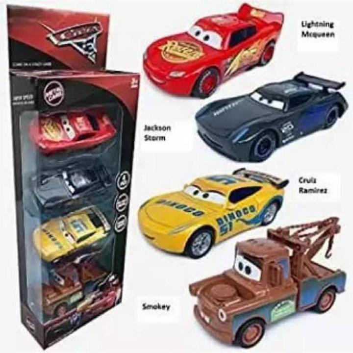 Lightning McQueen Car (Metallic Material) 3 inches