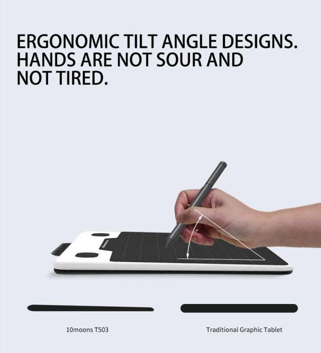 10moons%206%20Inch%20Graphic%20Tablet%208192%20Levels%20Digital%20Tablets%20Drawing%20Tablet%20No%20need%20charge%20Pen%20Tablet%20-%20Image%205
