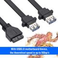 USB 3.0 Cable,for Replacing the USB Port of the Computer Case (0.). 