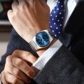 POEDAGAR Men's Fashion Ultra Thin Metal Wristwatch | New Luxury Calendar Business Watch with Waterproof Night Light Quartz Watches. 
