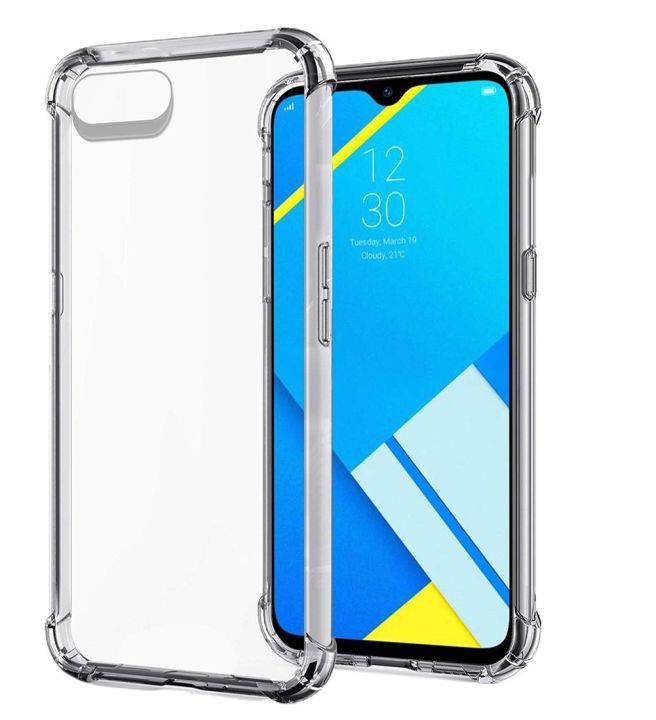 Realme C2 Back Cover Transparent Soft Silicone Crystal Clear Case For Realme C2