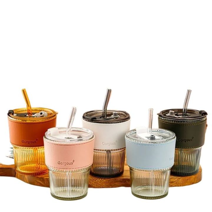 Glass%20Tumbler%20with%20Straw,%20%20Lid%20&%20Leather%20Sleeve,%20Masson%20Jars%20Slub%20Glass%20Reusable%20Eco%20Friendly%20Glass%20Coffee%20Mug%20Tea%20Mug%20Tumbler%20-%20Image%205
