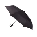 New Elegant Black Compact Folding Umbrella Wind Resistant Manual Open Close for Travel - Portable Small Umbrella for Men and Women. 