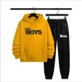 The Boys WinterCasual Printed Hoodie + Trouser Track Suit for mens. 