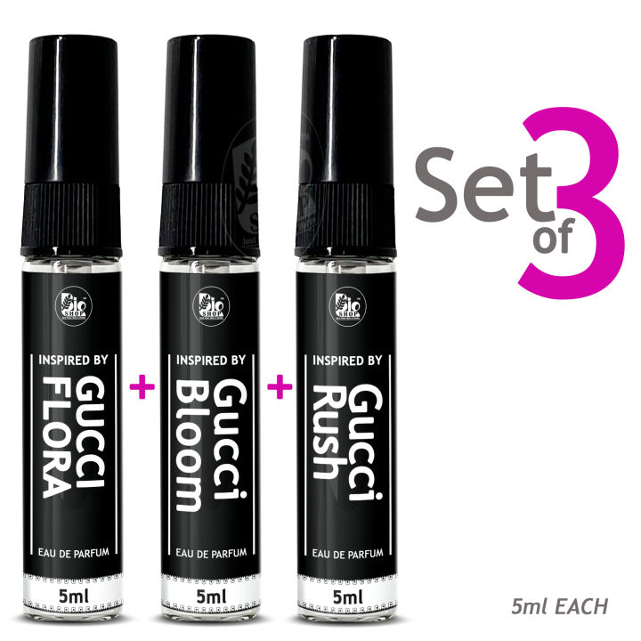 Set of 3 Perfumes Tester Spray | Long Lasting  Fragrance for Women