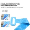 Body Wash Silicone 150g 62 x 11cm Body Scrubber Belt Double Side Shower Belt Silicone Bath Body Brush A One Back Cleaning Exfoliating Body Scrubber Bath Shower Towel Silicone Body Wash Scrubber Belt for Men and Women. 