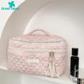 Green Home Makeup Bag Cosmetic Organizer Bunny Print Cosmetic Storage Bag. 