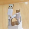 66 Watt USB to Type C Cable - 100% Original USB A to USB C 6amp Super Fast Turbo Charging Cord Compatible with all Android Mobile Phones Charging & Data Transfer Cable | Type-C High Speed Data Cable White Fast Charging Cable Support Up to 120W Charger. 