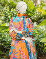 Junaid Jamshed Women  Unstitched 2 Piece Shirt Dupatta-JJLS-S-JW2-24-7014 FB/TROPICAL-3. 