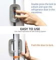Fridge Door Locks Refrigerator Fridge Freezer Door Lock Toddler Double Safety Button Child Safety Refrigerator Lock. 
