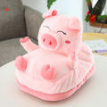 Cute piggy charging foot warmer tune warm feet cover warm foot warmer unicorn heating big slippers for girls. 
