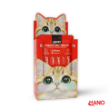 MANO Cat Creamy Treats 75gm - 5 Sticks | Tuna, Salmon & Chicken Falvour Cat Food Sticks. 