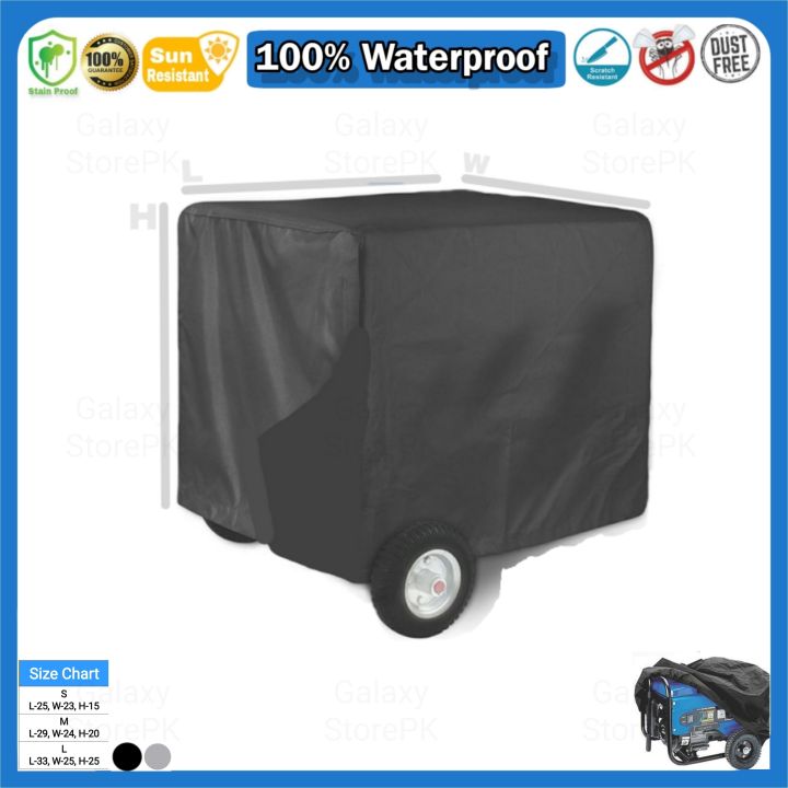 Generator Covers for 1kv to 7kv - 100% Water Proof Dust Proof Anti Scratch Sunlight Proof LONG LIFE Quality